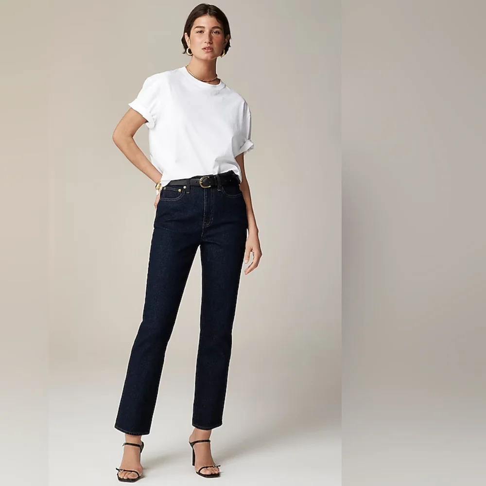 J. Crew Classic Straight Denim Jean in Black Wash Women's Size 25 Like New - Picture 6 of 6